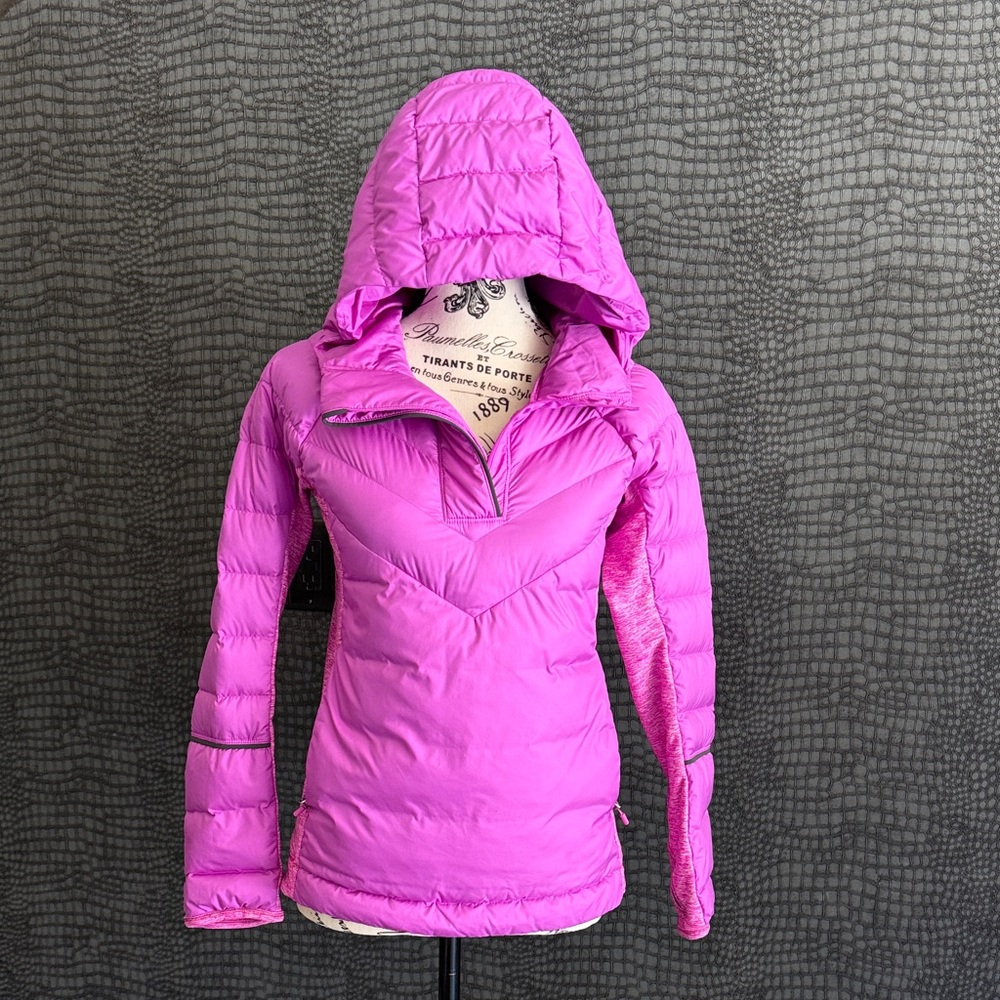 Girls Ivivva Pink Down Hooded Pullover